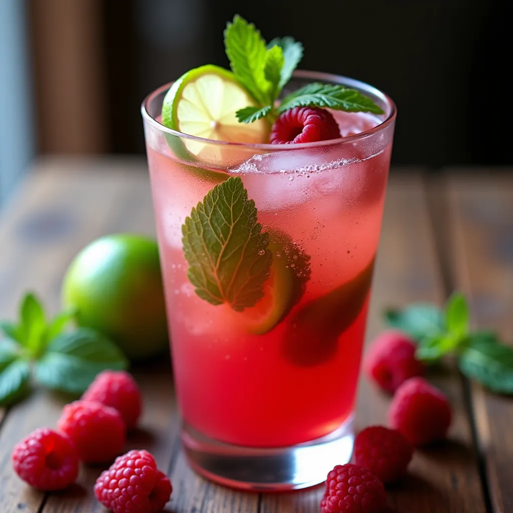 Mojito framboise maison